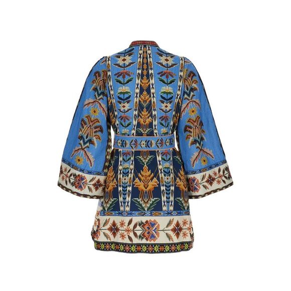 Farm Rio Women Embroidered Tapestry Mini Dress - Picture 5 of 6